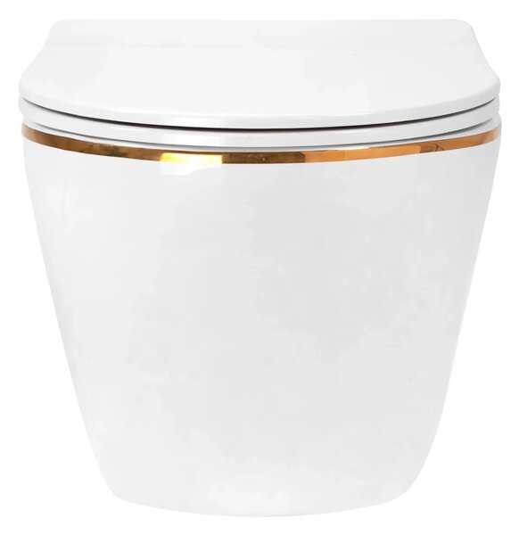Toilet bowl Rea Carlo Mini Tornado NFQ GOLD EDGE