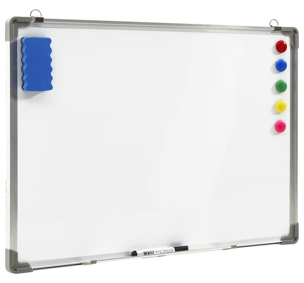 Magnetic Dry-erase Whiteboard White 70x50 cm Steel