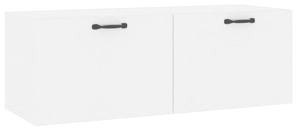 Wall Cabinet High Gloss White 100x36.5x35 cm Engineered Wood