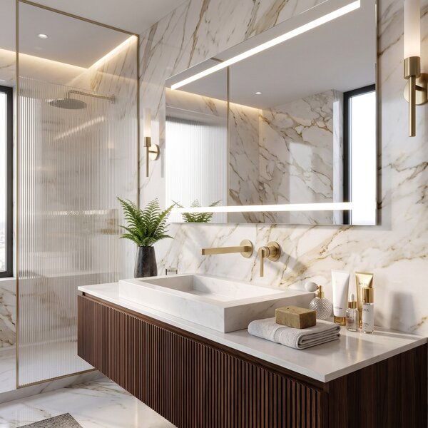 Wall Mounted faucet REA Grace Brush Gold