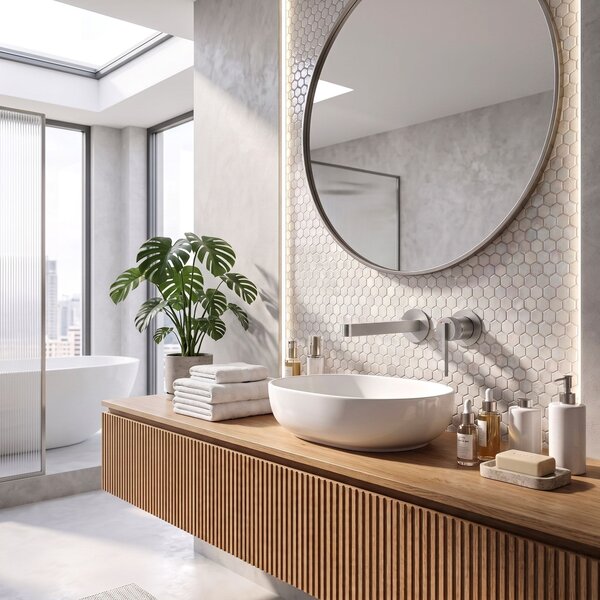 Wall Mounted faucet REA Grace Brush Nickel