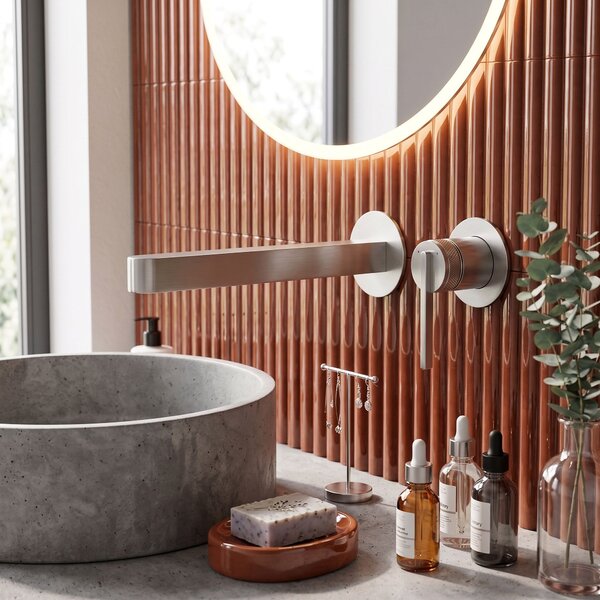 Wall Mounted faucet REA Grace Brush Nickel