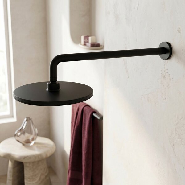 Round rain shower REA JS-021B Black