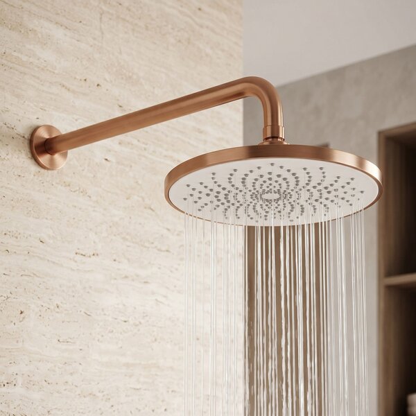 Round rain shower REA JS-021BRG Brush Copper