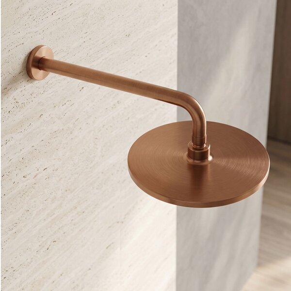 Round rain shower REA JS-021BRG Brush Copper