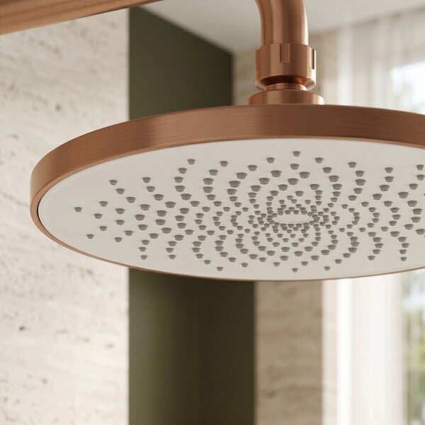 Round rain shower REA JS-021BRG Brush Copper