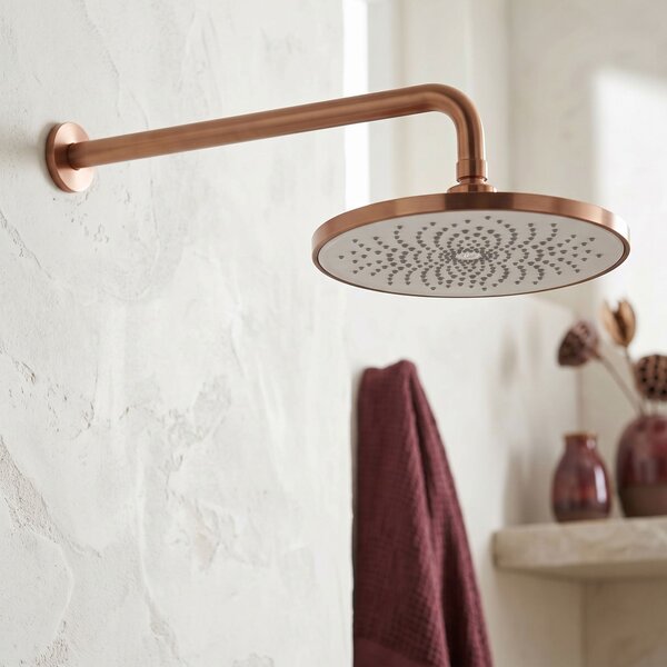 Round rain shower REA JS-021BRG Brush Copper