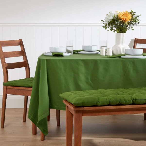 Olive Green Kitchen Dining Garden Bench Seat Pad Cushion, 3 Seater