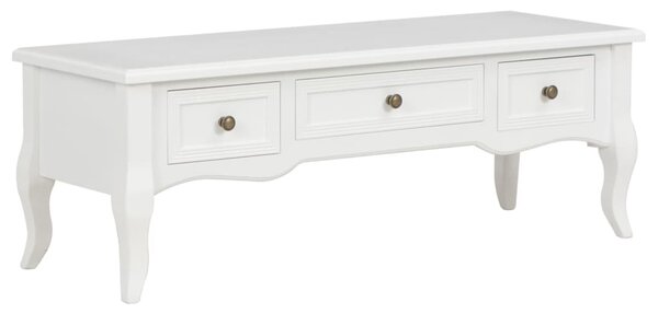 TV Cabinet White 100x35x35 cm Wood
