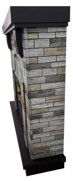 Electric fireplace ElectricSun GREYSTONE free standing electric fires, with Sound Effect, 3 Colour, with APP, W115xH102cm
