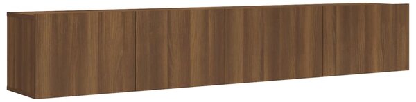 2 Piece TV Cabinet Set Brown Oak Engineered Wood