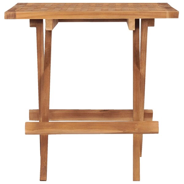 Folding Garden Table 50x50x50 cm Solid Teak Wood