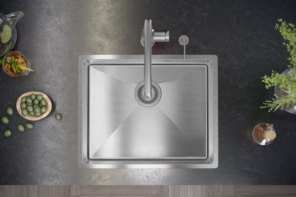 Stainless steel sink ANTHONY 60 BRUSH NICKEL