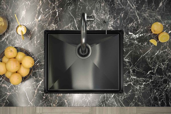 Stainless steel sink ANTHONY 60 GRAPHITE
