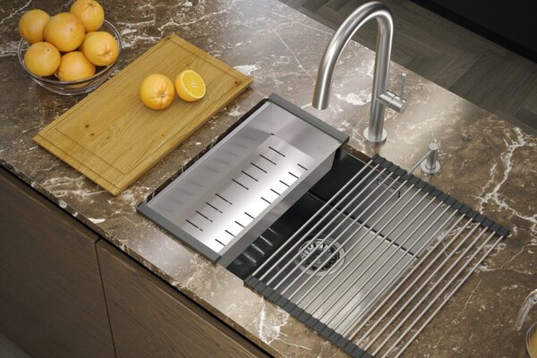 Stainless steel sink ANTHONY 60 BRUSH NICKEL