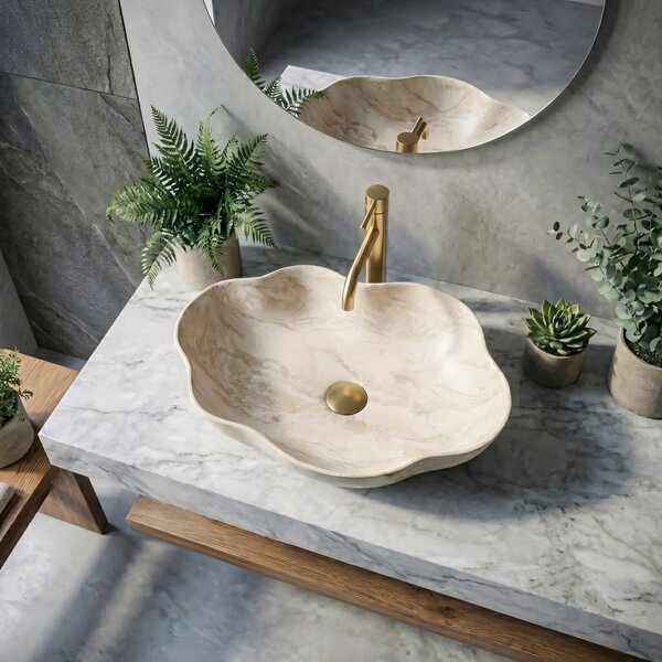 Countertop washbasin Rea Pearl Kallisto