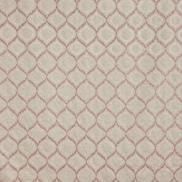 Prestigious Textiles Powell Embroidered Fabric Rose