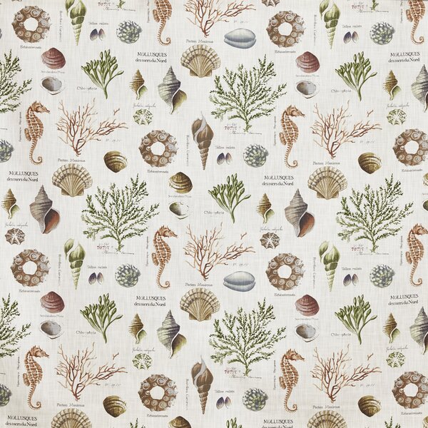 Prestigious Textiles St Helier Printed Fabric Sea Weed