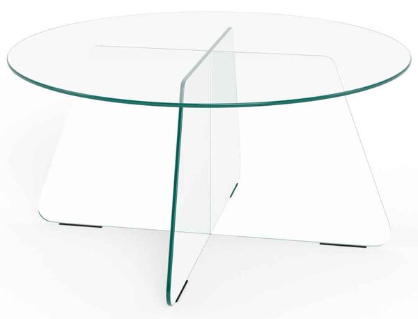 Selbyville Glass Round Coffee Table - Clear