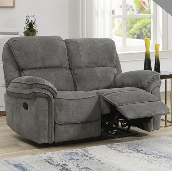 Wauchula Fabric Recliner 2 Seater Sofa - Stone