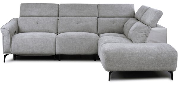 Thorndale Fabric Electric Recliner Corner Sofa Suite - Dark Grey