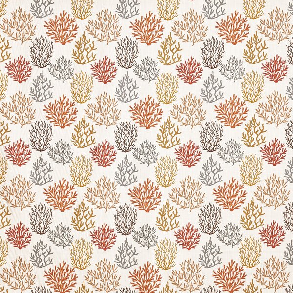 Prestigious Textiles Fistral Printed Fabric Coral