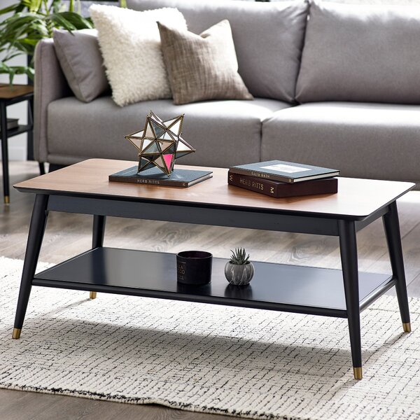 Findlay Coffee Table With Shelf Walnut