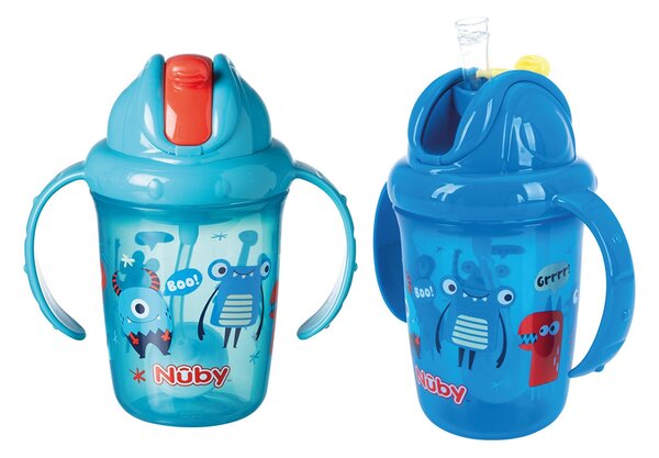 Nuby Flip N Sip Sippy Cups Pack of 2 - Multicolour