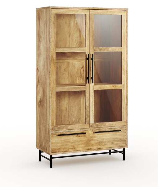 Bryant Display Cabinet, Mango Wood