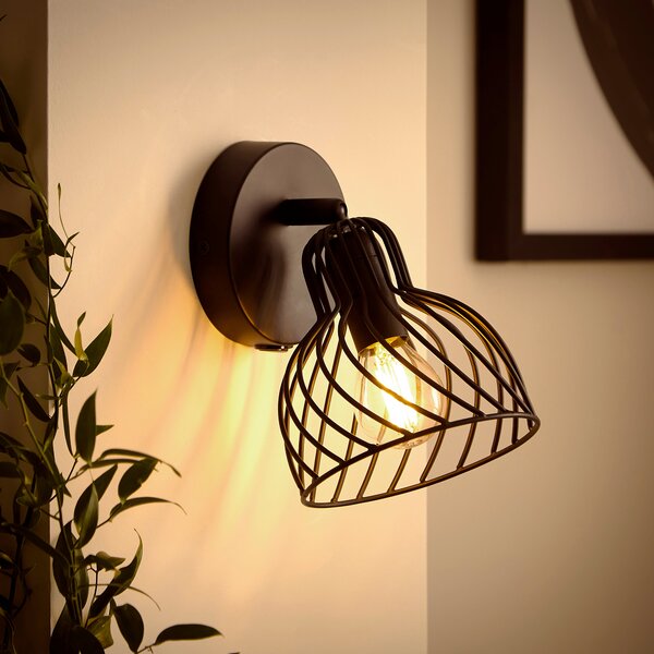 Austin Industrial Adjustable Mushroom Wall Light