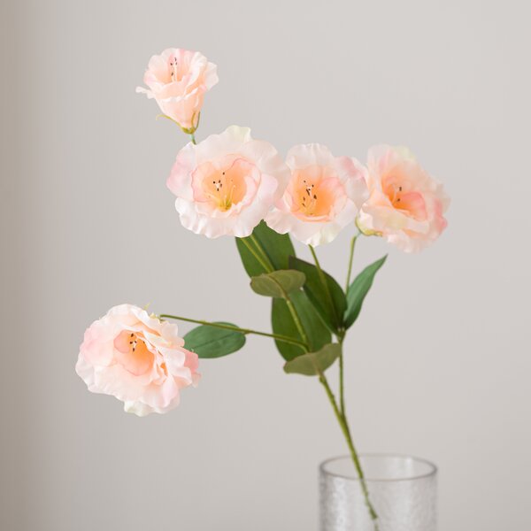 Artificial Peach Lisianthus Stem