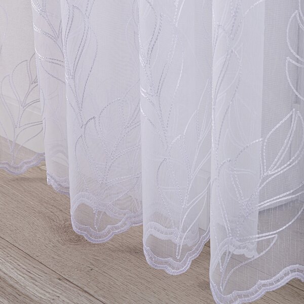 Pencil pleat voile/net curtain