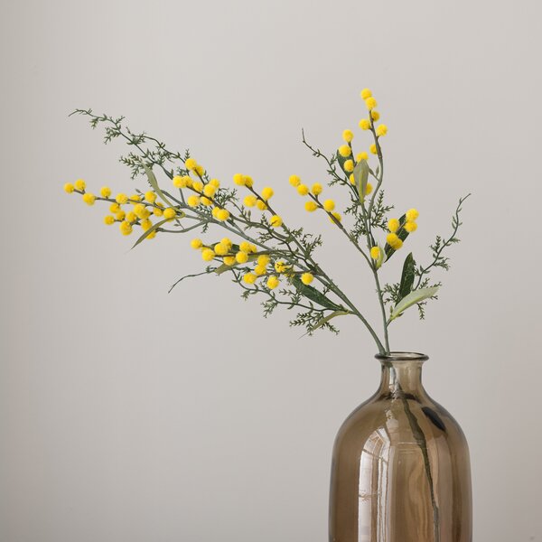 Artificial Yellow Mimosa Stem