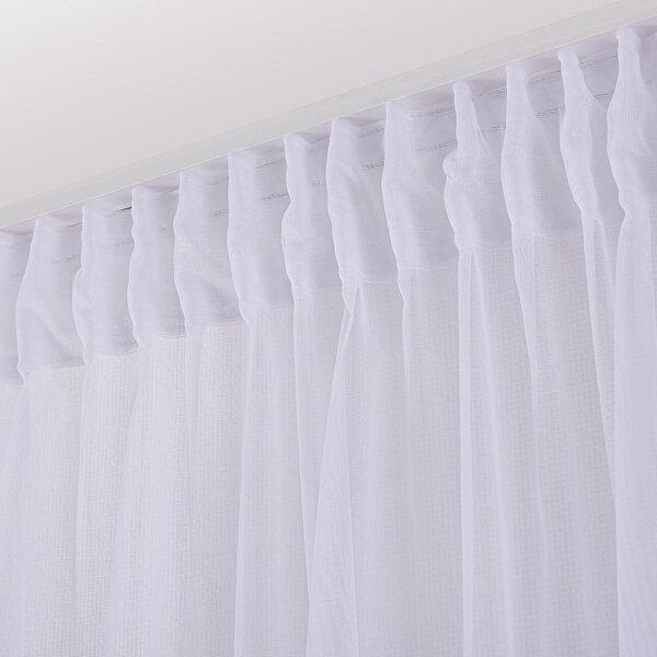 Pencil pleat voile/net curtain