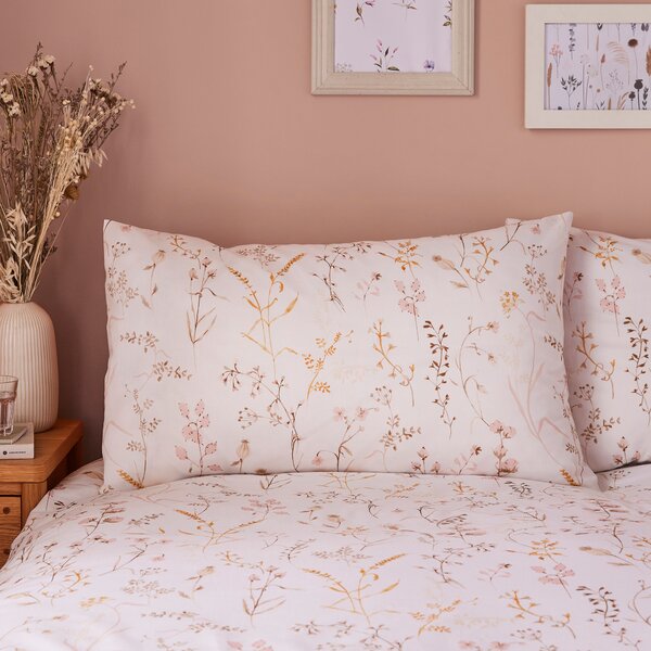 Freya Stem Floral 144 Thread Count Cotton Duvet Cover & Pillowcase Set