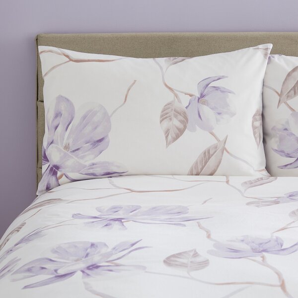 Lois Floral 144 Thread Count Reversible Duvet Cover & Pillowcase Set