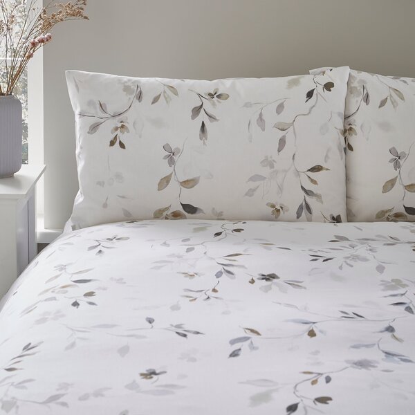 Moonlight Floral 144 Thread Count Reversible Duvet Cover & Pillowcase Set