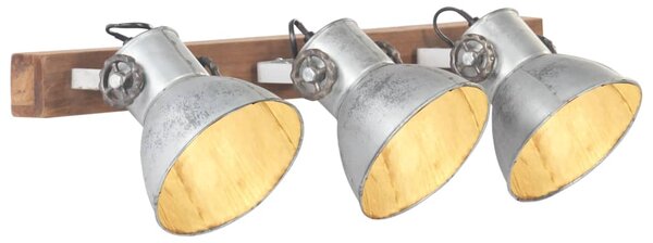 Industrial Wall Lamp Silver 65x25 cm E27