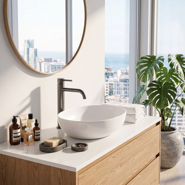 Bathroom faucet Rea Lungo Titan High