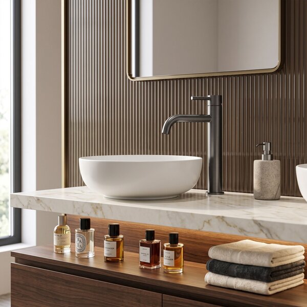 Bathroom faucet Rea Lungo Titan High