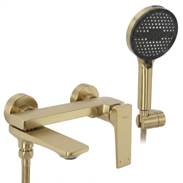 Bath faucet PREMIUM REA Prime Gold Brush