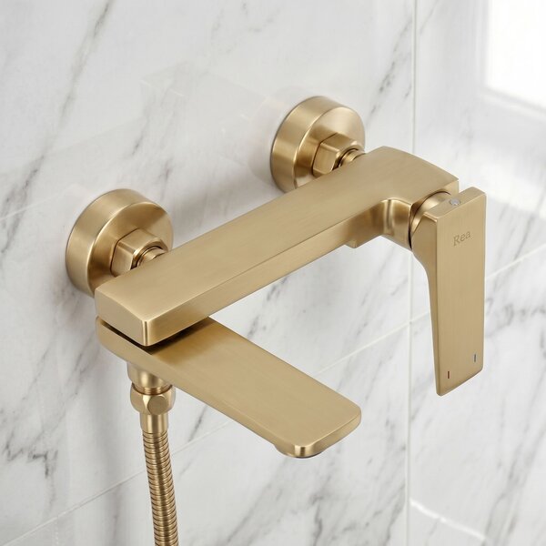 Bath faucet PREMIUM REA Prime Gold Brush