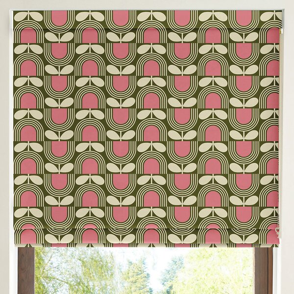 Orla Kiely Striped Tulip Made To Measure Roman Blind Pickel