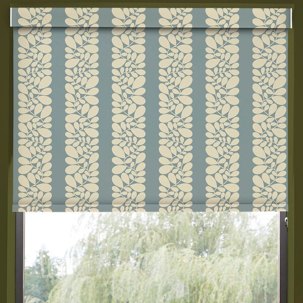 Orla Kiely Sycamore Stripe Translucent Made To Measure Roller Blind Duck Egg