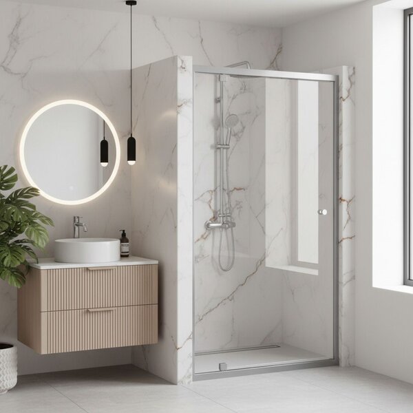 Shower door Rea Primo Swing 80 Chrome