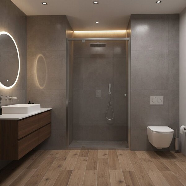 Shower door Rea Primo Swing 80 Chrome