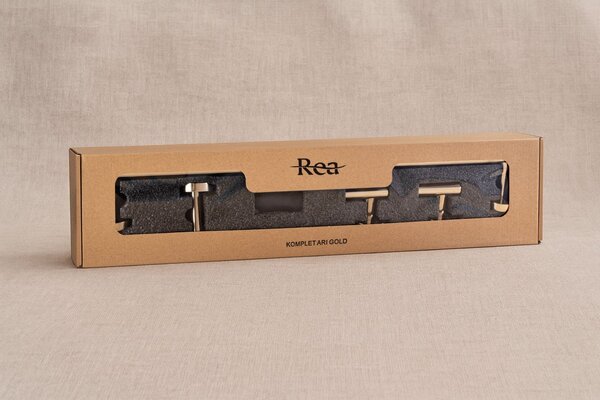 Bathroom Accessories Set Ari Gold 4 Pieces
