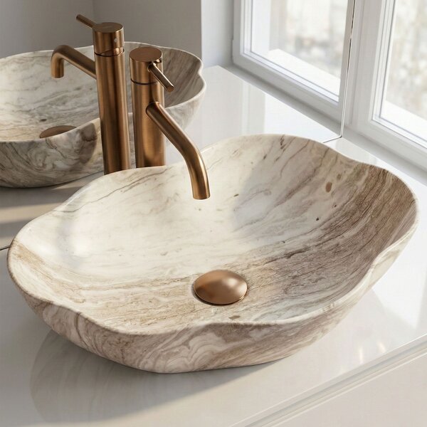 Countertop washbasin Rea Pearl Saturn