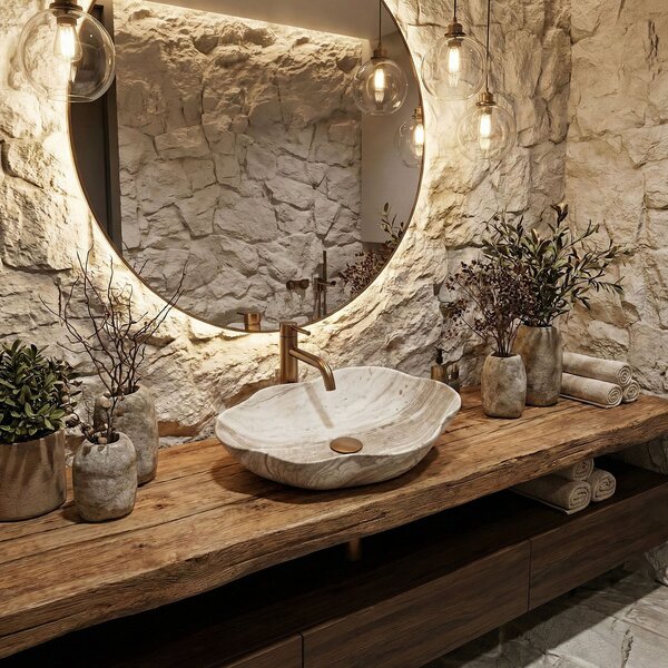 Countertop washbasin Rea Pearl Saturn