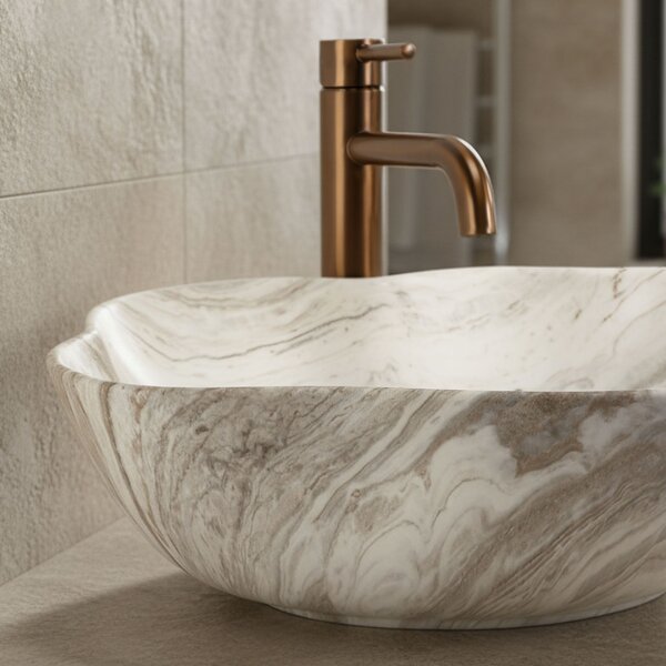 Countertop washbasin Rea Pearl Saturn